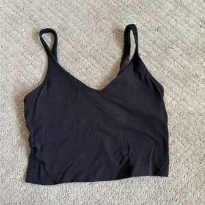 lululemon athletica Black Crop Top